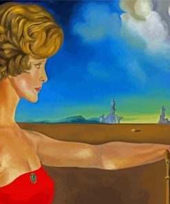 Vintage Woman Surrealist Landscape Diamond Painting