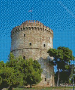 White Tower In Thessaloniki Diamond Painting