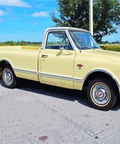 Yellow 1968 Chevrolet Diamond Painting