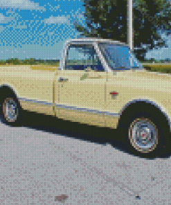 Yellow 1968 Chevrolet Diamond Painting