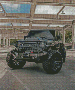 2021 Jeep Wrangler Unlimited Sport Black Car Diamond Painting