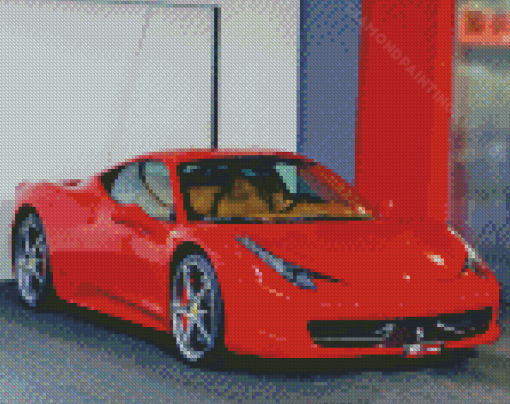 458 Ferrari Car Diamond Painting