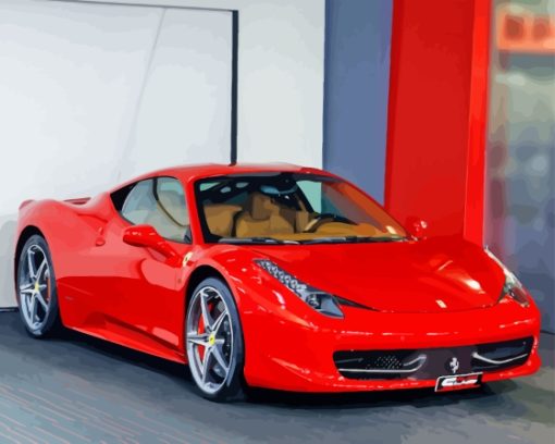 458 Ferrari Car Diamond Painting