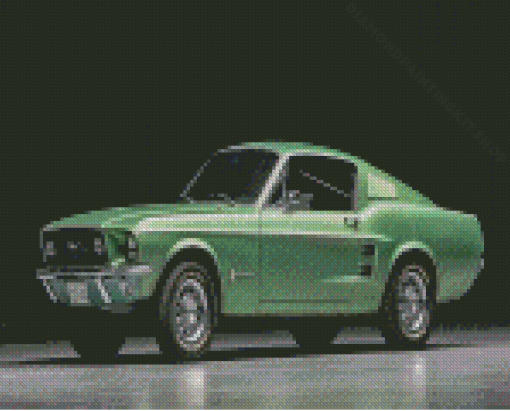 67 Mustang Diamond Painting