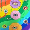 Aesthetic Flowers Eyes Diamond Painting