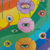 Aesthetic Flowers Eyes Diamond Painting