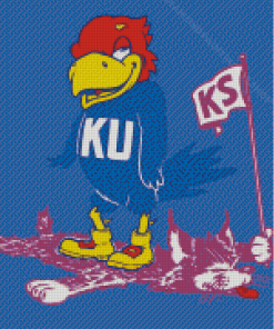 Aesthetic Kansas Jayhawks Diamond Painting