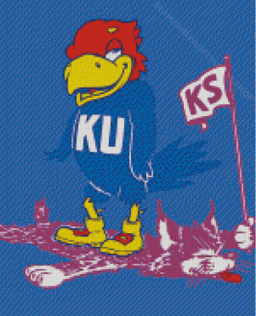 Aesthetic Kansas Jayhawks Diamond Painting