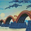 Aesthetic Kintai Bridge Diamond Painting