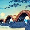 Aesthetic Kintai Bridge Diamond Painting