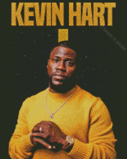 American Comedian Kevin Hart Diamond Painting