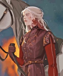 Anime Rhaenyra Targaryen Diamond Painting