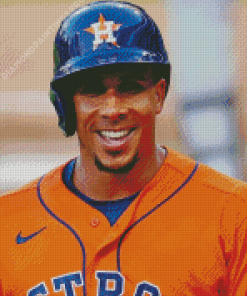 Astros Michael Brantley Baseball Left Fielder Diamond Painting