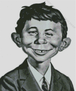 Back And White Alfred E Neuman Diamond Painting