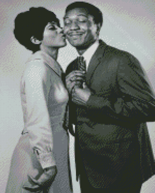 Black Couple Love Diamond Painting
