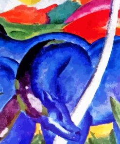 Blue Horses By Franz Marc Diamond Painting