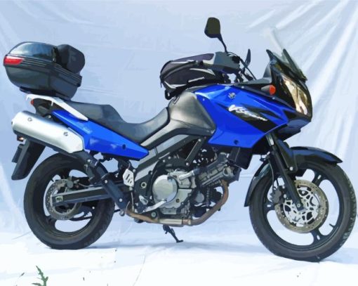 Blue Suzuki DL 650 V Strom Diamond Painting