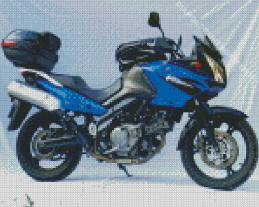 Blue Suzuki DL 650 V Strom Diamond Painting