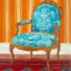 Blue Antique Chair Diamond Painting