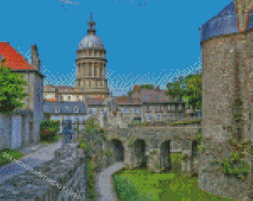 Boulogne Sur Mer Old Buildings Diamond Painting