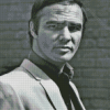 Burt Reynolds Black And White Diamond Painting