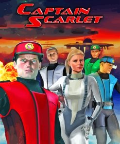 Captain Scarlet Poster Diamond Painting