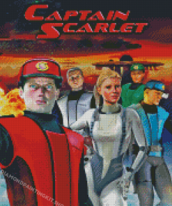 Captain Scarlet Poster Diamond Painting