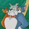 Cartoon Tom And Jerry And Dog Diamond Painting