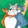 Cartoon Tom And Jerry And Dog Diamond Painting