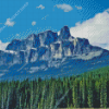 Castle Mountain Banff National Park Of Canada Diamond Painting