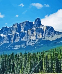 Castle Mountain Banff National Park Of Canada Diamond Painting