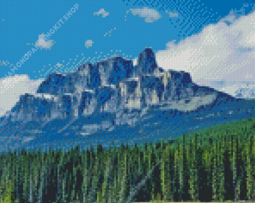 Castle Mountain Banff National Park Of Canada Diamond Painting