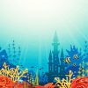 Castle Under The Sea Silhouette Diamond Painting