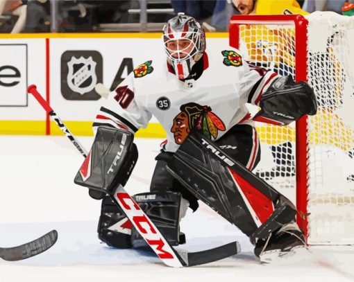 Chicago Blackhawks Goalie Diamond Painting