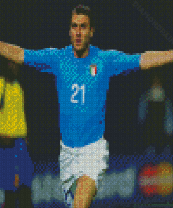 Christian Vieri Italian Football Player Diamond Painting