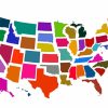 Colorful Usa Map Diamond Painting