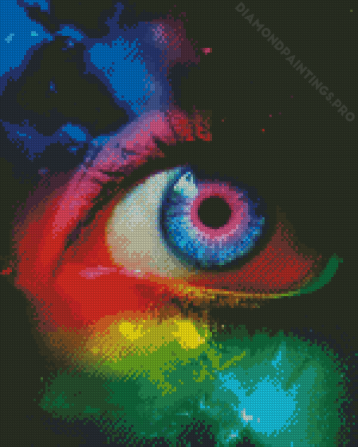 Colorful Eyes Diamond Painting