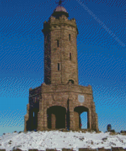 Darwen Tower In Snow Diamond Painting