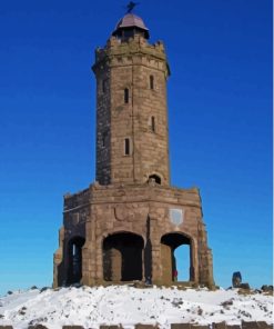 Darwen Tower In Snow Diamond Painting