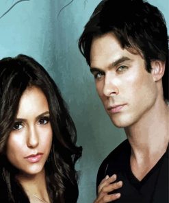 Elena And Damon The Vampire Diaries Diamond Painting