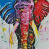 Elephant Colorful Diamond Painting