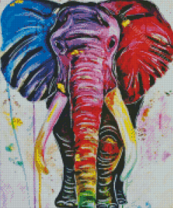 Elephant Colorful Diamond Painting