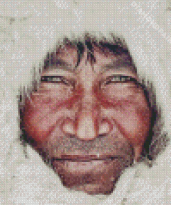 Eskimo Man Face Diamond Painting