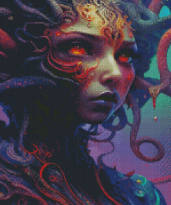 Fantastic Serpent Girl Diamond Painting