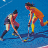 Field Hockey Girls Players Diamond Painting