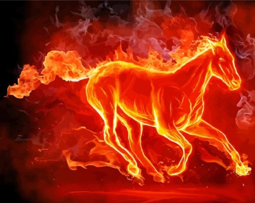 Fire Horse Diamond Painting