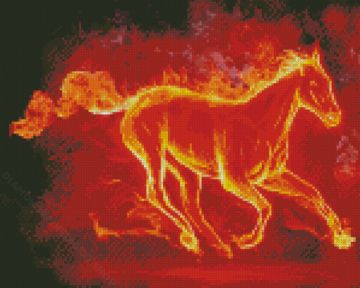 Fire Horse Diamond Painting