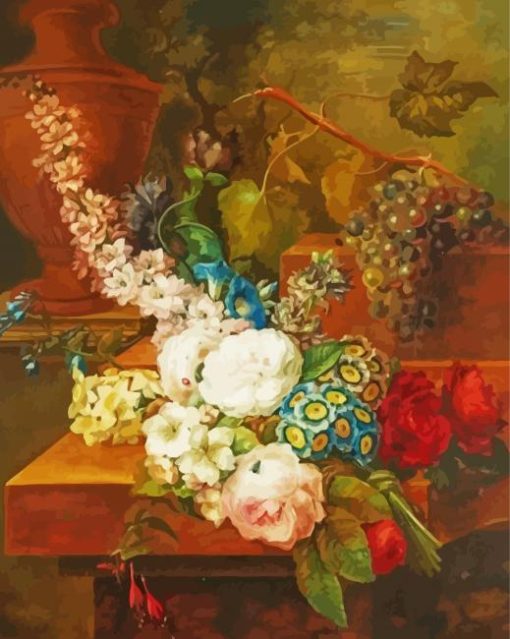 Flowers On An Entablature Van Huysum Diamond Painting