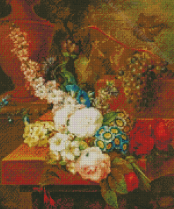 Flowers On An Entablature Van Huysum Diamond Painting