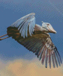 Flying Shoebill Diamond Painting